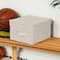 Household Essentials Medium Canvas Storage Bin with Lid